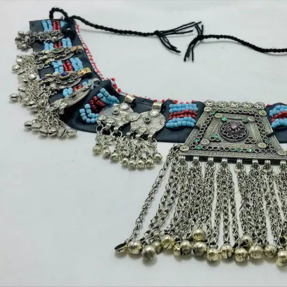 Vintage Kuchi Belt: Tribal Belly Dance Belt with Coins & Beads main image 13